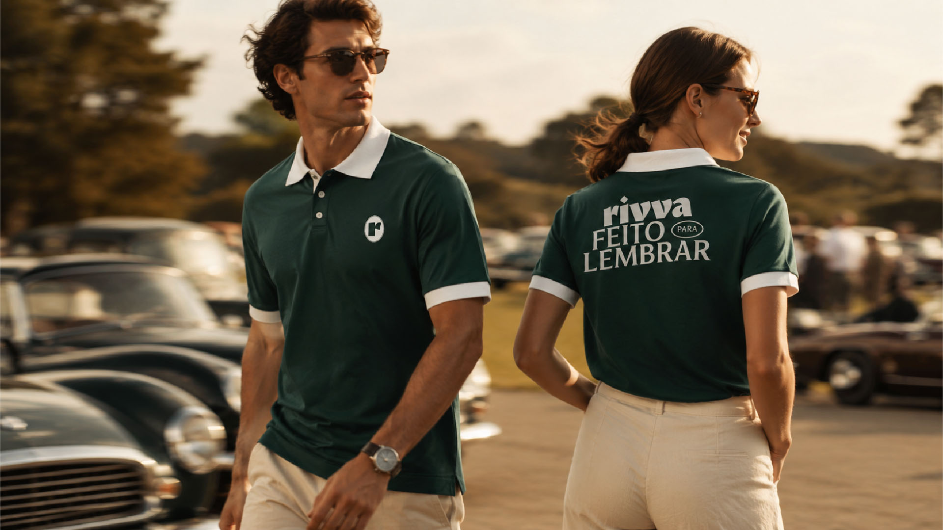 Rivva Burger — uniformes com monograma e a frase Feito para lembrar